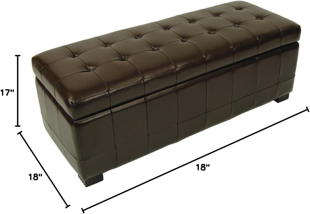 Large Manhattan Storage Bench  - Safavieh