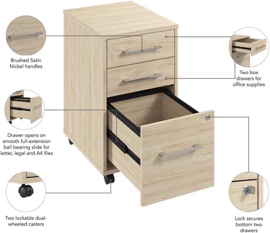 Hustle 16'' Wide 3 -Drawer Mobile File Cabinet