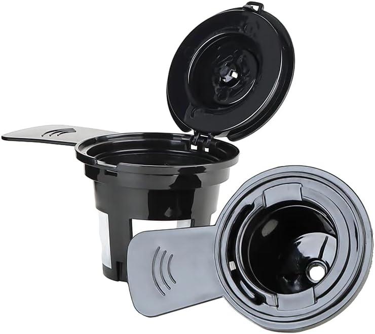 BELLA Single Serve Coffee Maker, Dual Brew K-Cup Pod or Ground Coffee Brewer, Large Removable Water Tank, Black