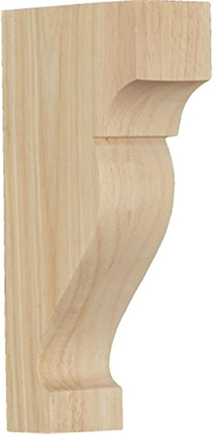 Medium Rubberwood Dearborn Corbel 1.75"W x 4"D x 8"H