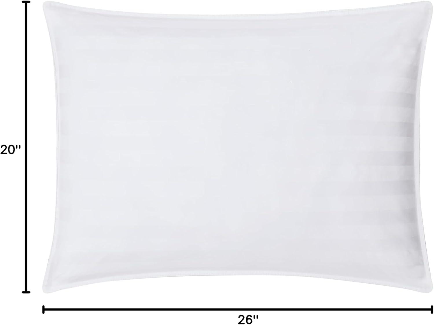 DOWNLITE Low Profile 250 TC 525 FP White Down Pillow - Stomach Sleepers Only Very Flat