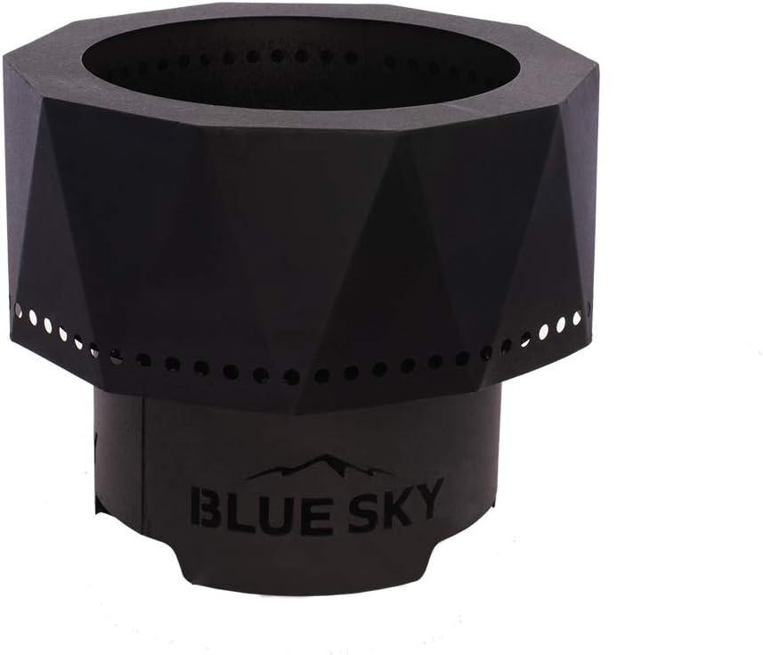Blue Sky Outdoor Living Round Steel Wood Burning Smokeless Fire Pit