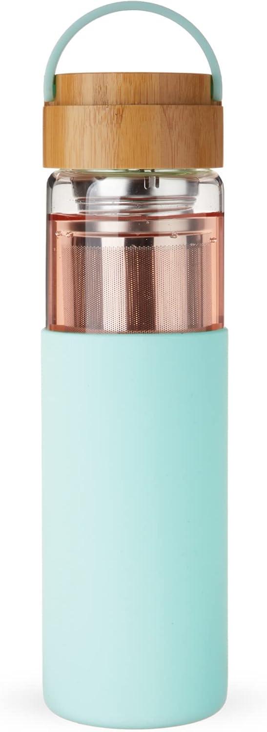 Pinky Up Dana Glass Travel Infuser Mug in Lavender