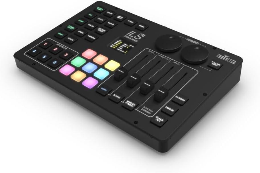ILS Command Black Wireless Lighting Controller with Backlit Buttons