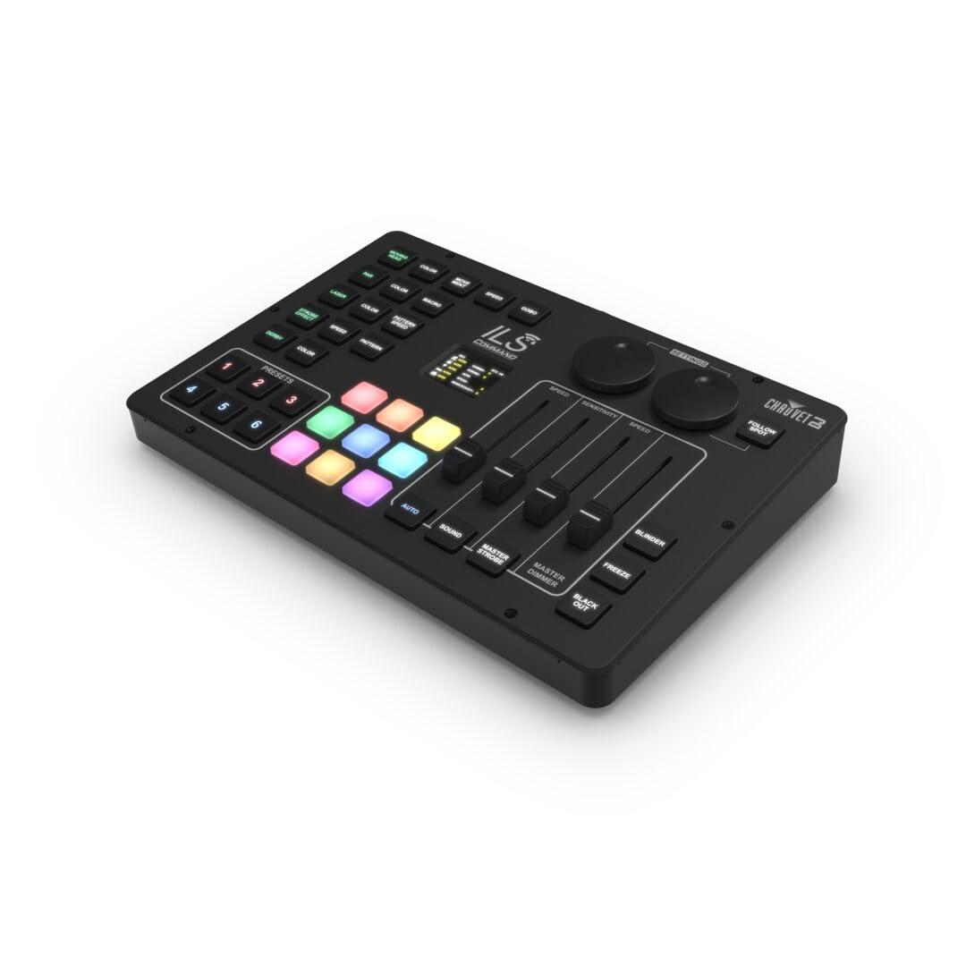 ILS Command Black Wireless Lighting Controller with Backlit Buttons