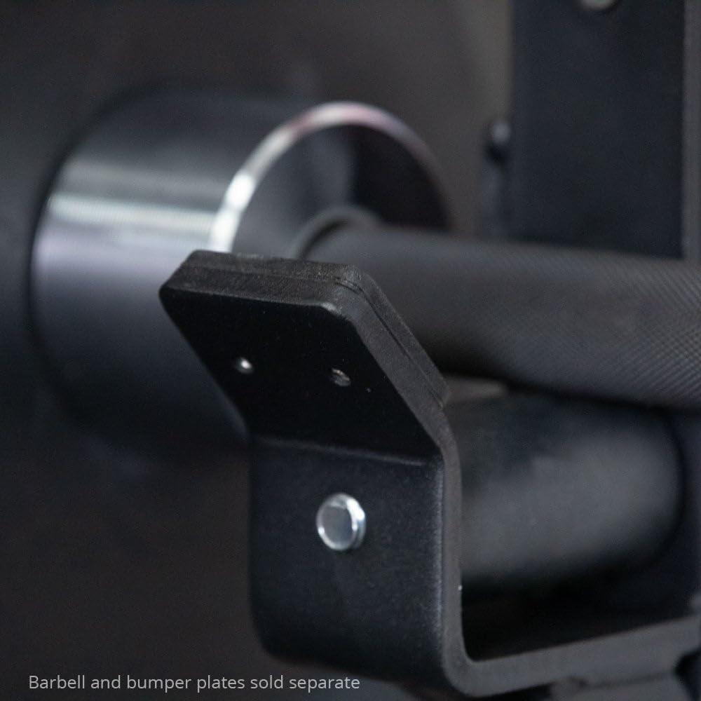 Black Steel Roller J-Hooks for Power Rack Attachment