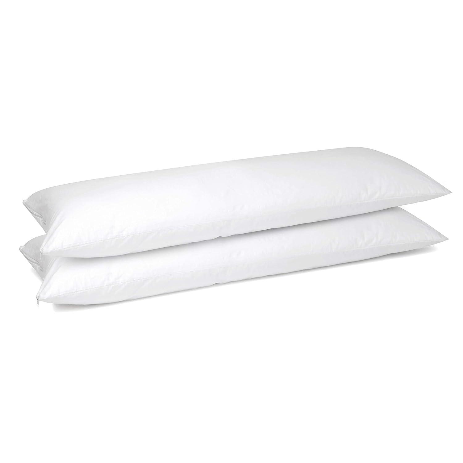 Poly-Cotton Zippered Pillow Cover  - Protects from Dirt, Dust, and Debris -200 Thread Count