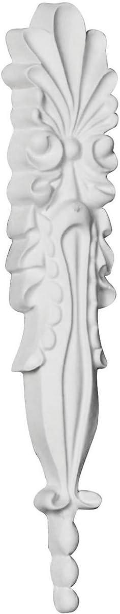 Primed White Polyurethane Shell Applique Onlay, 1.25"W