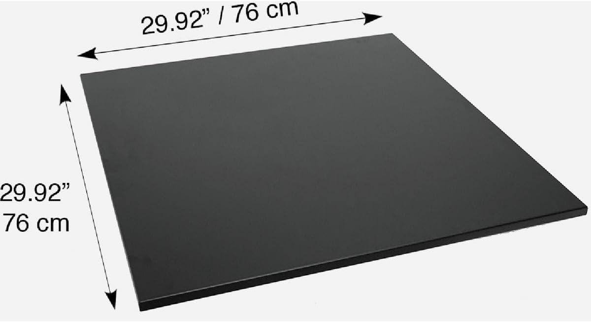 Black Steel 24" Square Fire Pit Lid