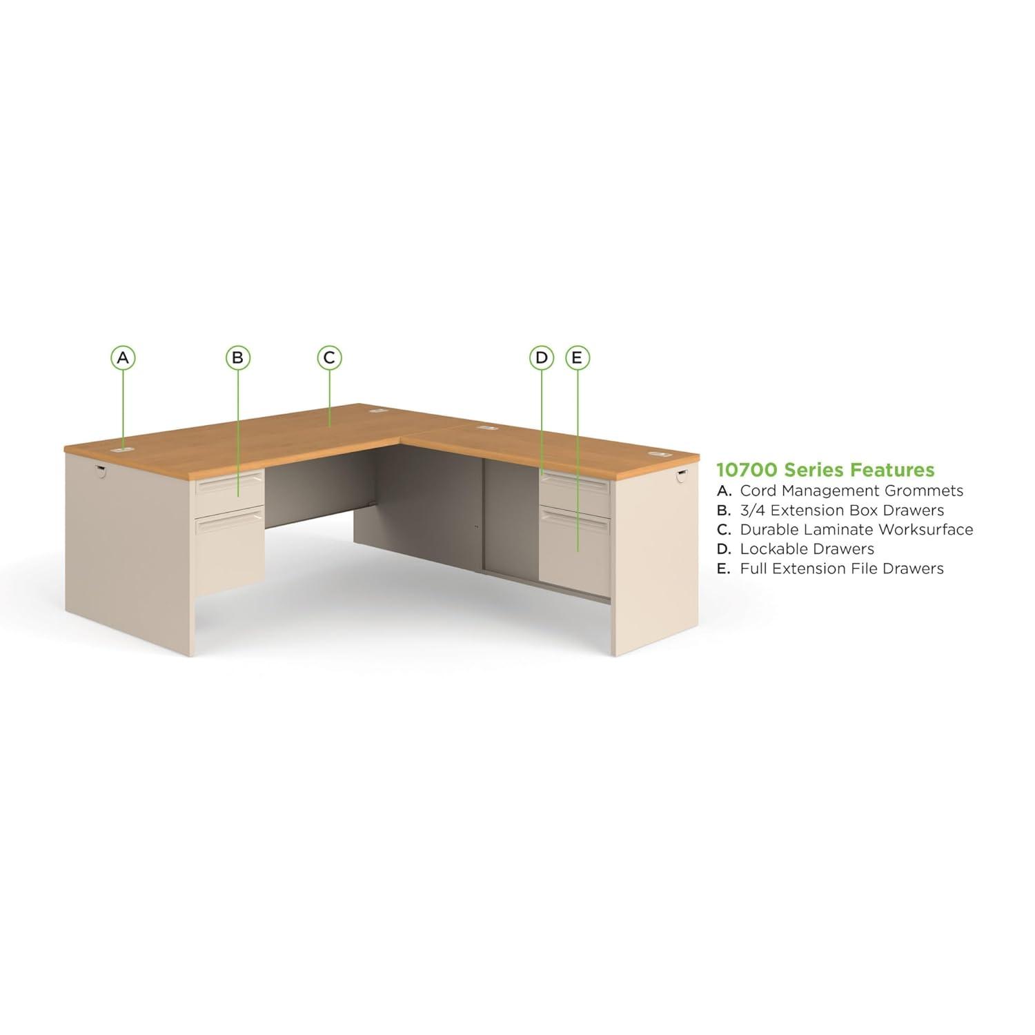 38000 Series 29.5" H x 48" W Desk Return