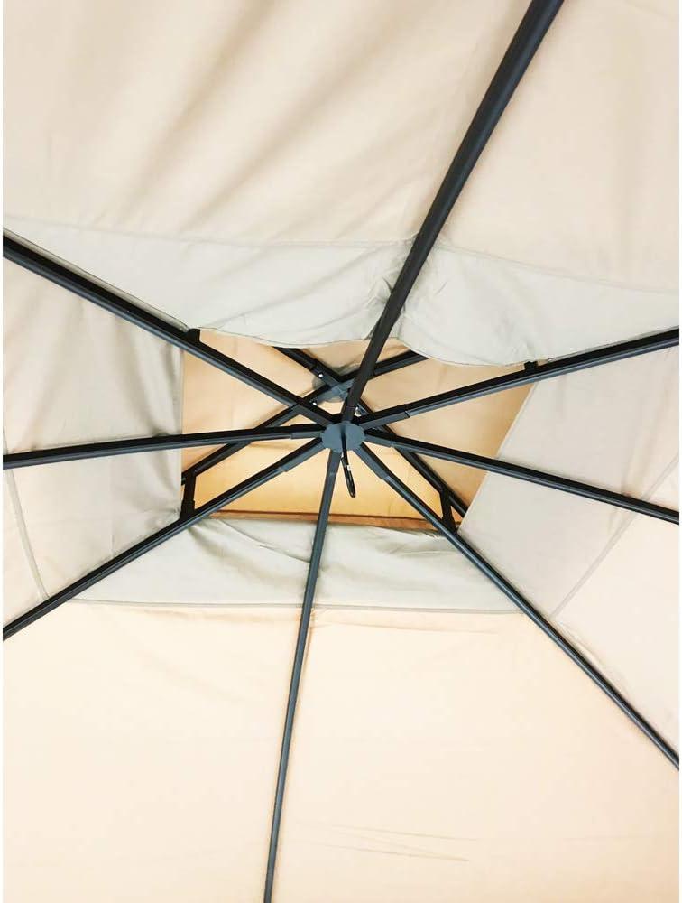 Beige Whisper Polyester Replacement Canopy for 10' x 12' Oakmont Gazebo