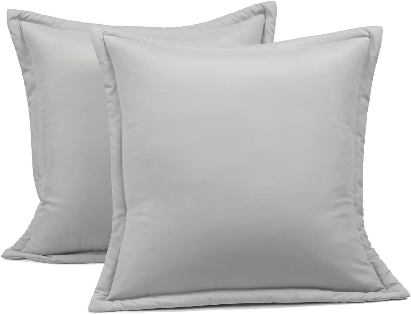 King Gray and White Reversible Microfiber Comforter Set