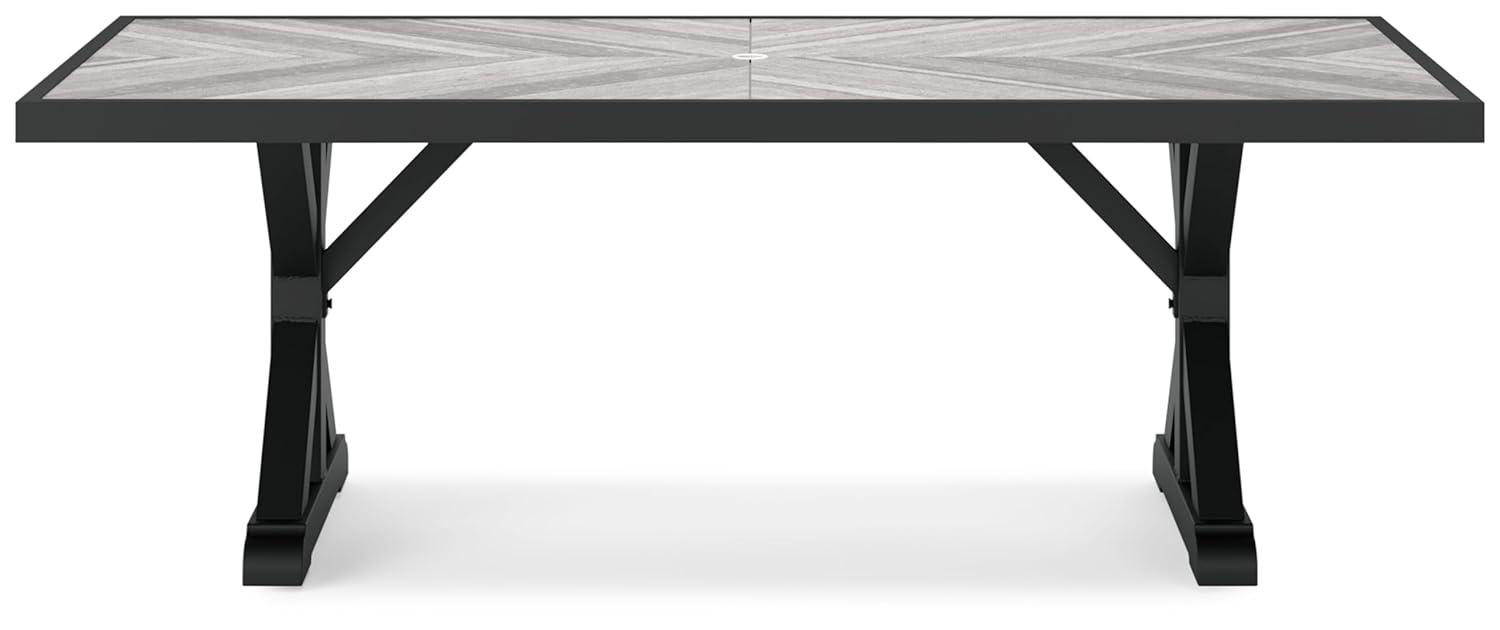 Signature Design by Ashley Beachcroft Black & Gray Outdoor Dining Table