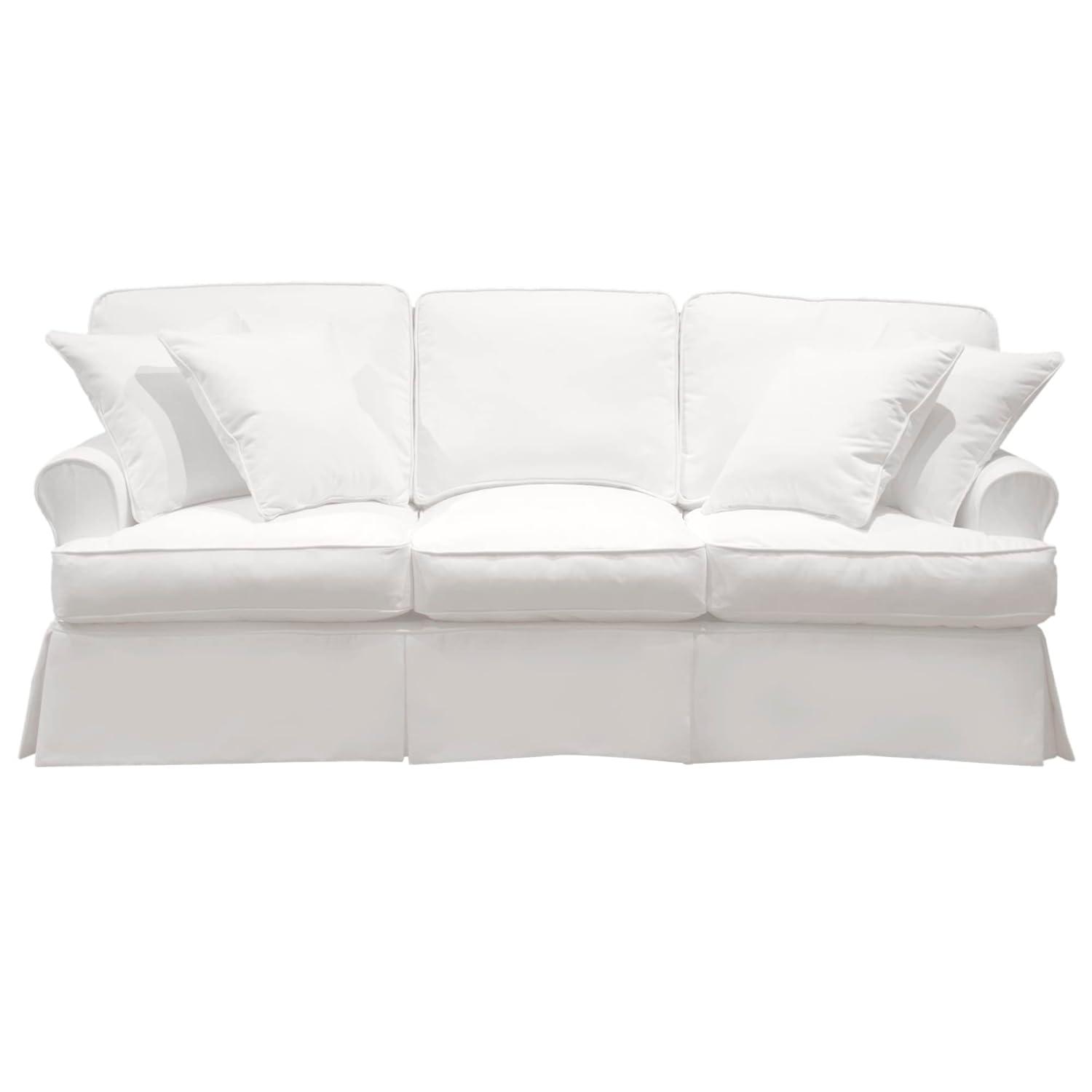 Sunset Trading Horizon Slipcovered Sofa Peyton Pearl
