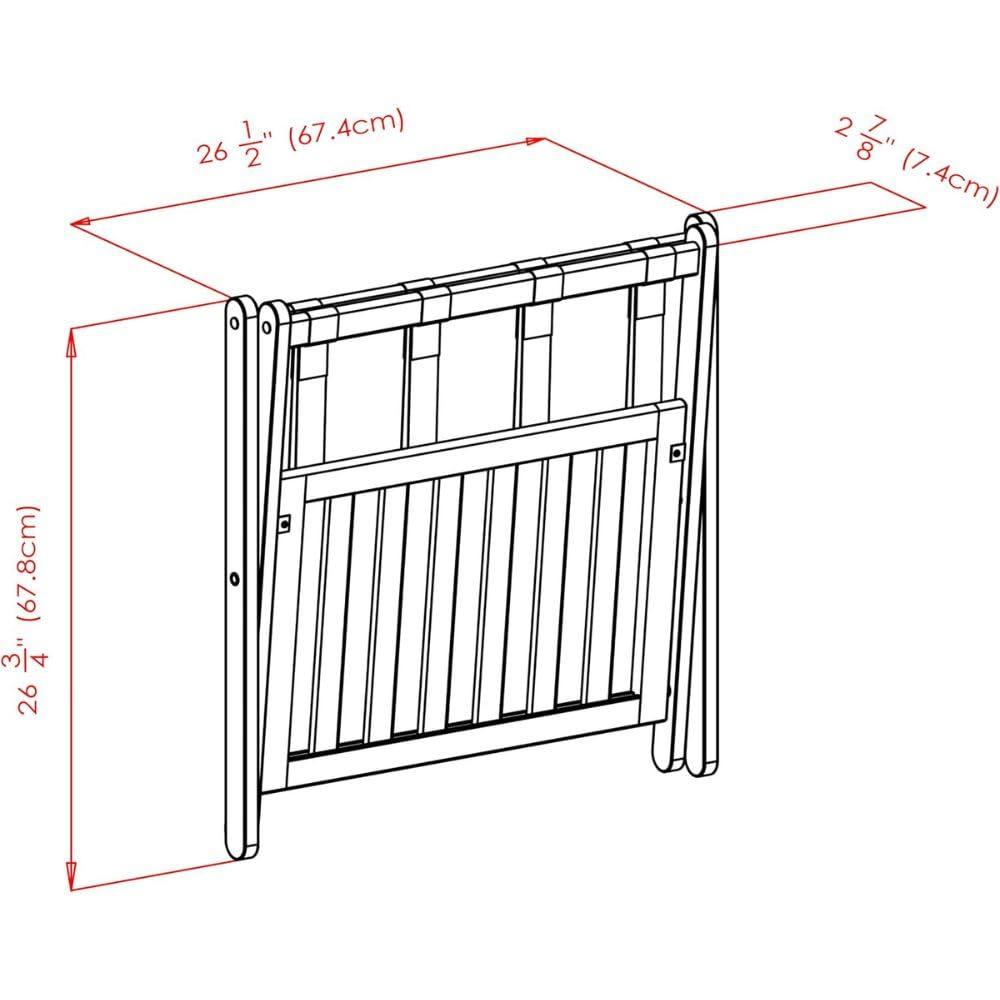 Folding Wood Luggage Rack