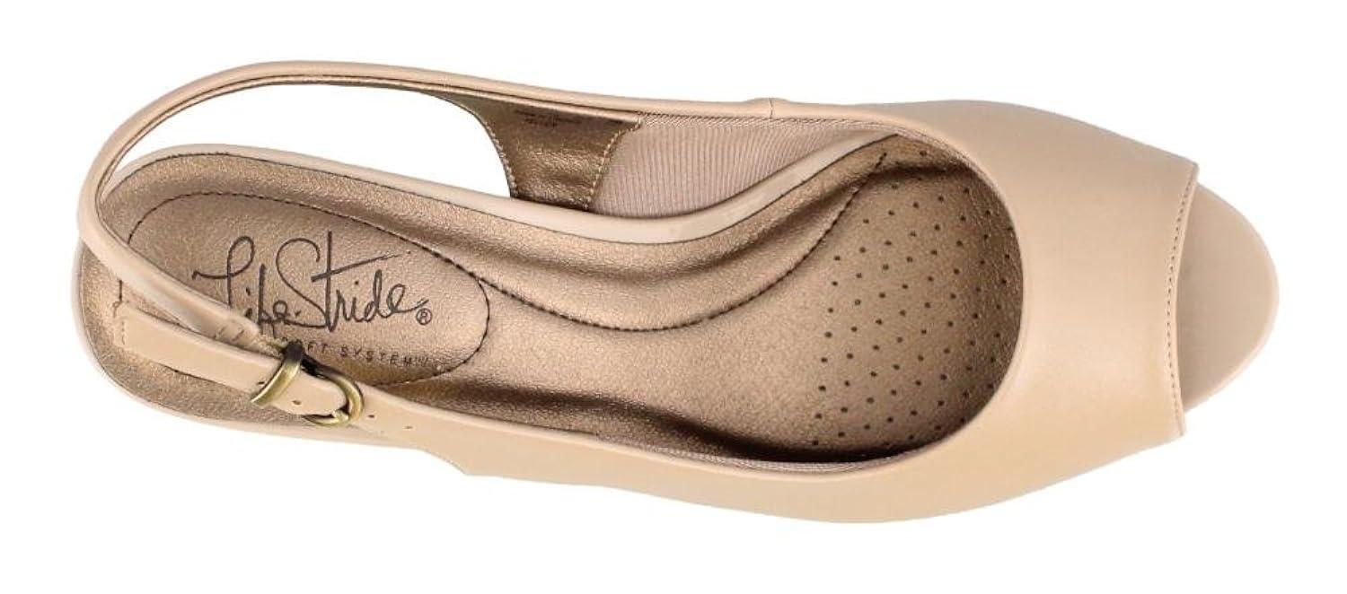 LifeStride Womens Teller Dress Sandals Tender Taupe 7 M