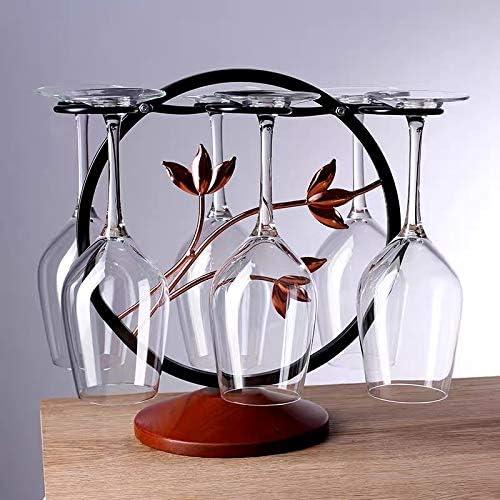 Fiamer Metal Freestanding Wine Rack For Wine Glasses, Kitchen, Bar, Table Decor - -