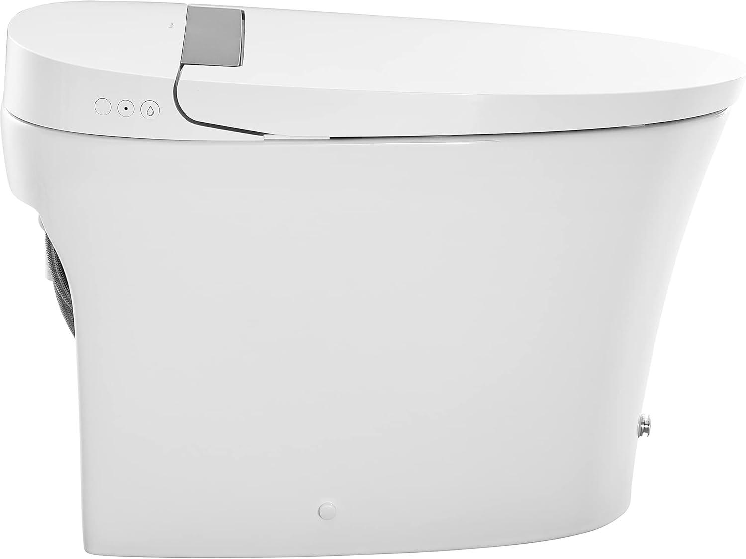 Hugo Smart Tankless Elongated Toilet, Touchless VortexÂ Dual-Flush 1.1/1.6 gpf