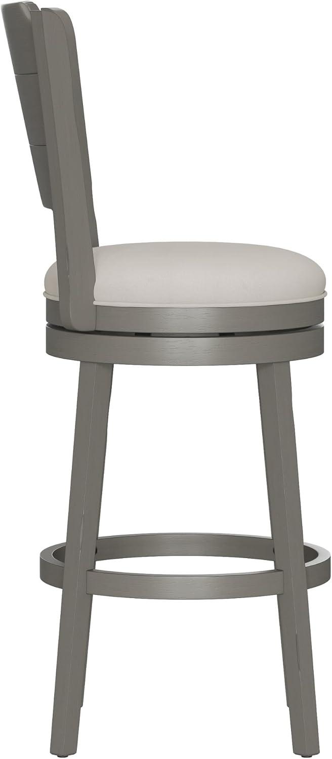 30.25" Clarion Swivel Barstool Distressed Gray - Hillsdale Furniture