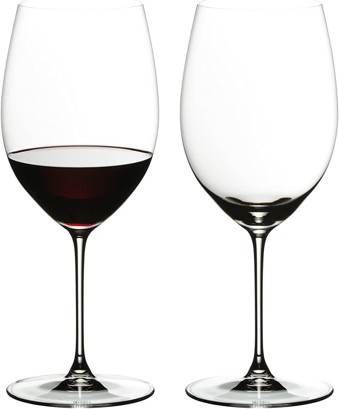 Riedel Veritas Dishwasher Safe Crystal Cabernet/Merlot Wine Glass (2 Pack)