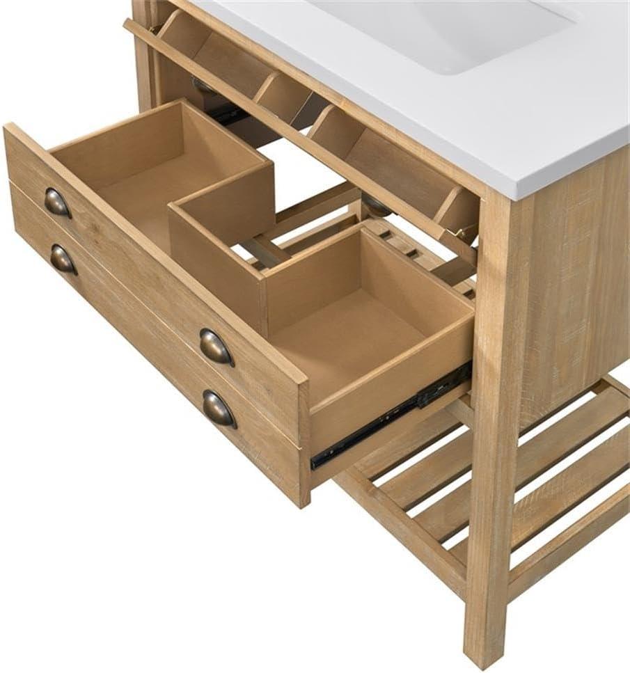 Martin Svensson Home Monterey 37" Wood Single Bathroom Vanity Driftwood