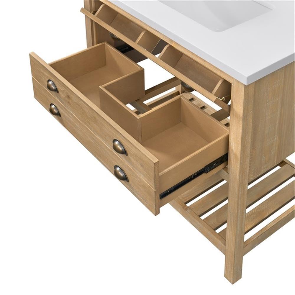 Martin Svensson Home Monterey 37" Wood Single Bathroom Vanity Driftwood