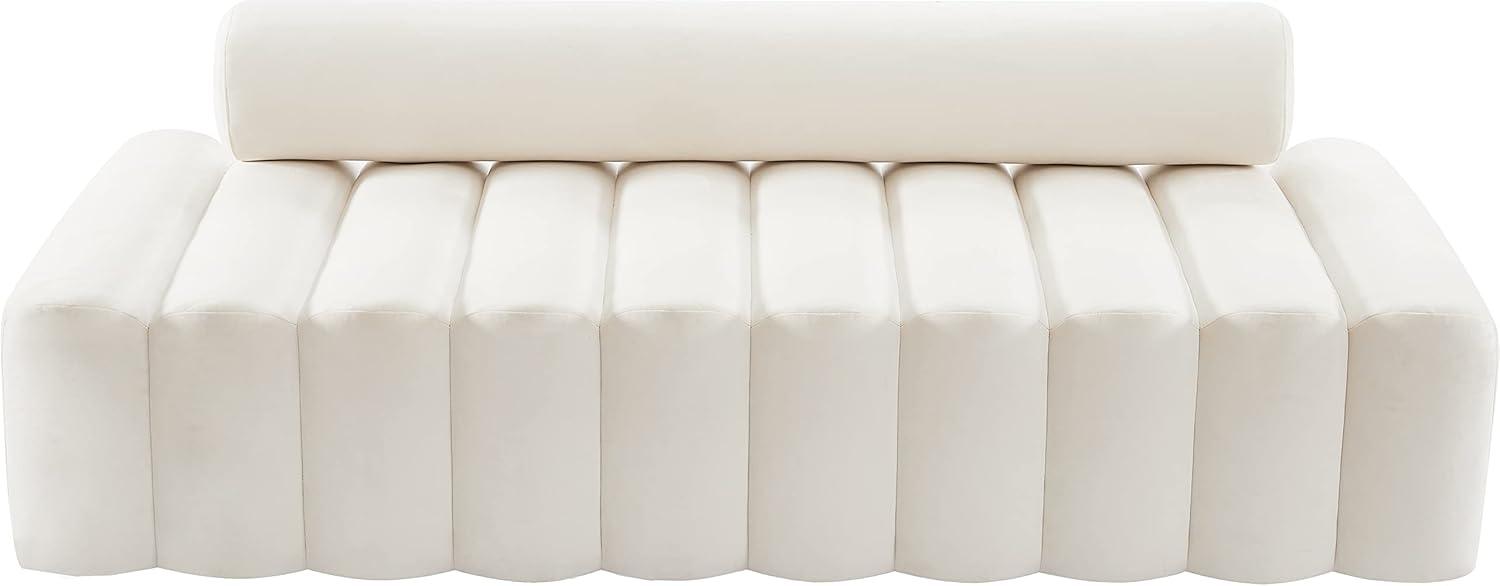 Meridian Furniture Melody Cream Velvet Sofa