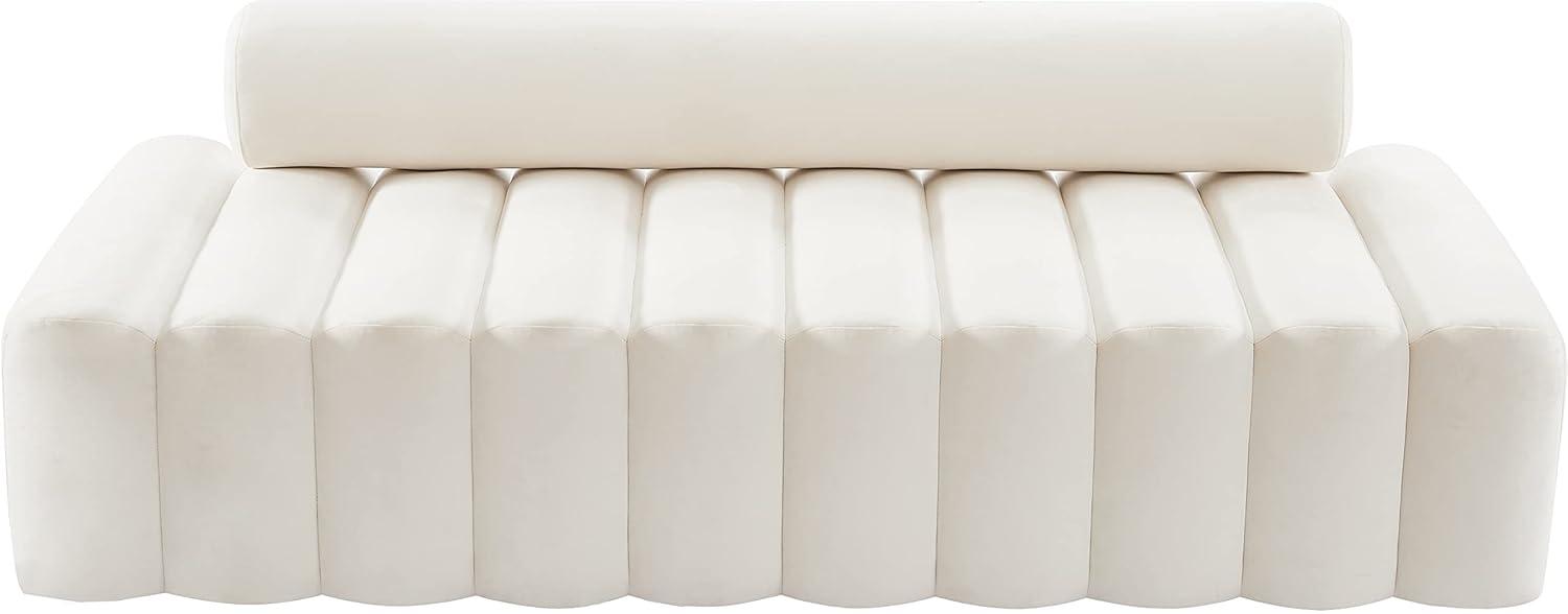 Meridian Furniture Melody Cream Velvet Sofa