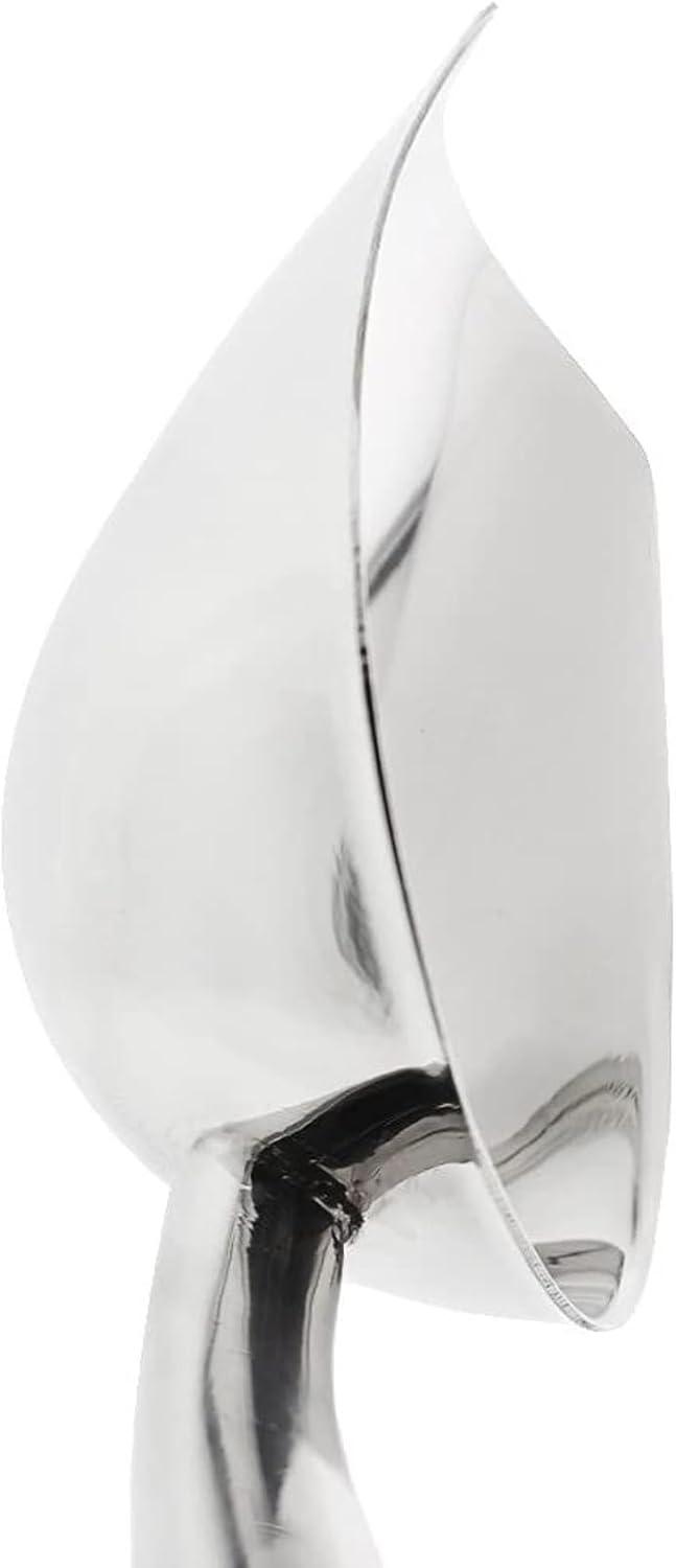 Juvale 6oz Stainless Steel Scoop for Ice Bucket, Small Silver Metal Scoop for Flour, Kitchen, Bar, Candy, 9.2 x 3.3 Inches