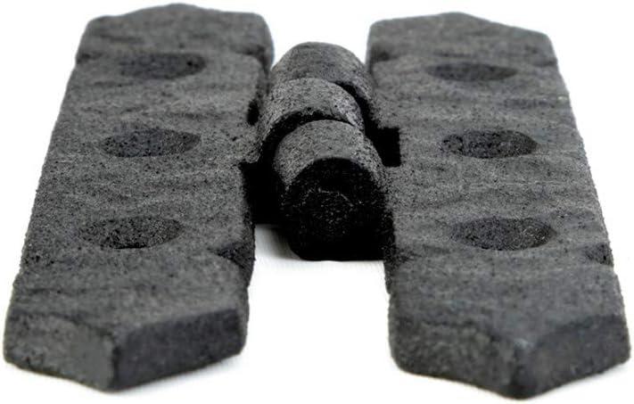 Black Iron Spear Tip Cabinet Hinge with Screws
