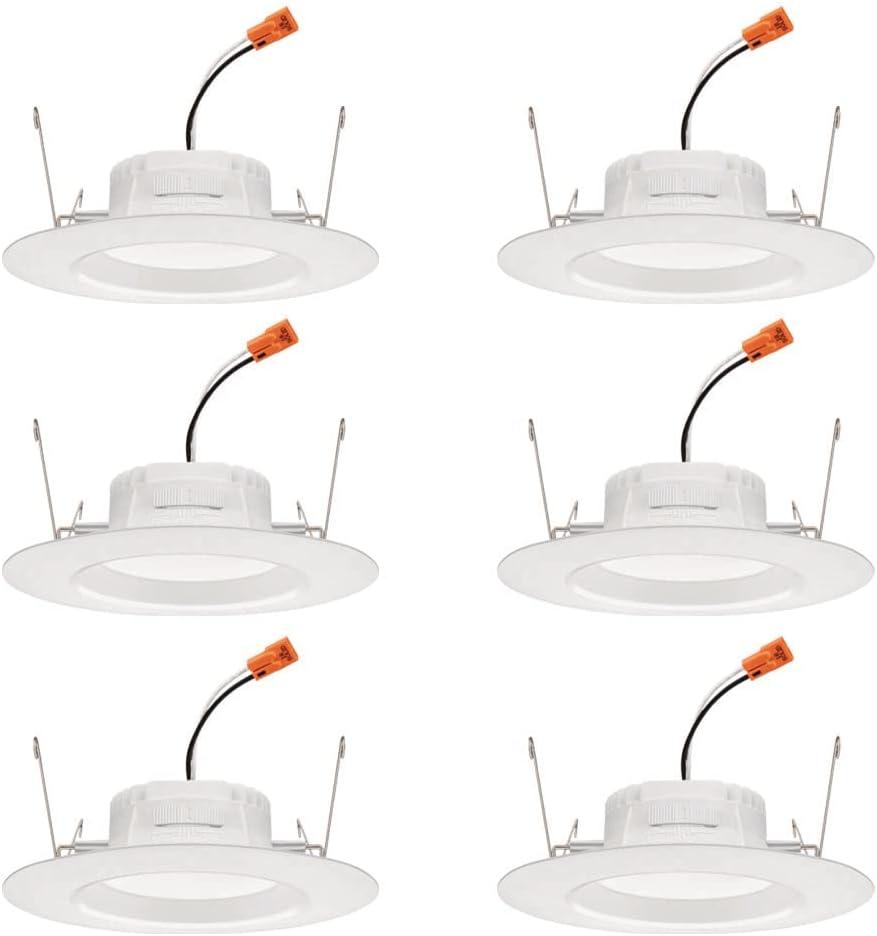 Retro Basics 6'' Selectable Color Temperature Dimmable Air-Tight Standard Recessed Lighting Kit