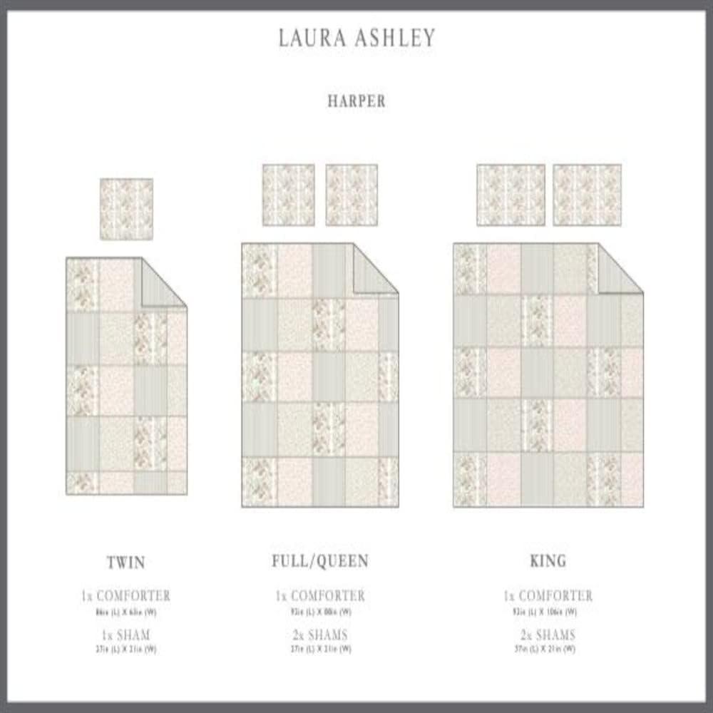 Laura Ashley Laura Ashley Harper Green Cotton Comforter Set