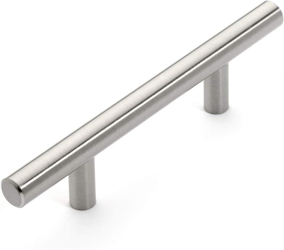 Satin Nickel 5-3/4" Modern Bar Cabinet Pull