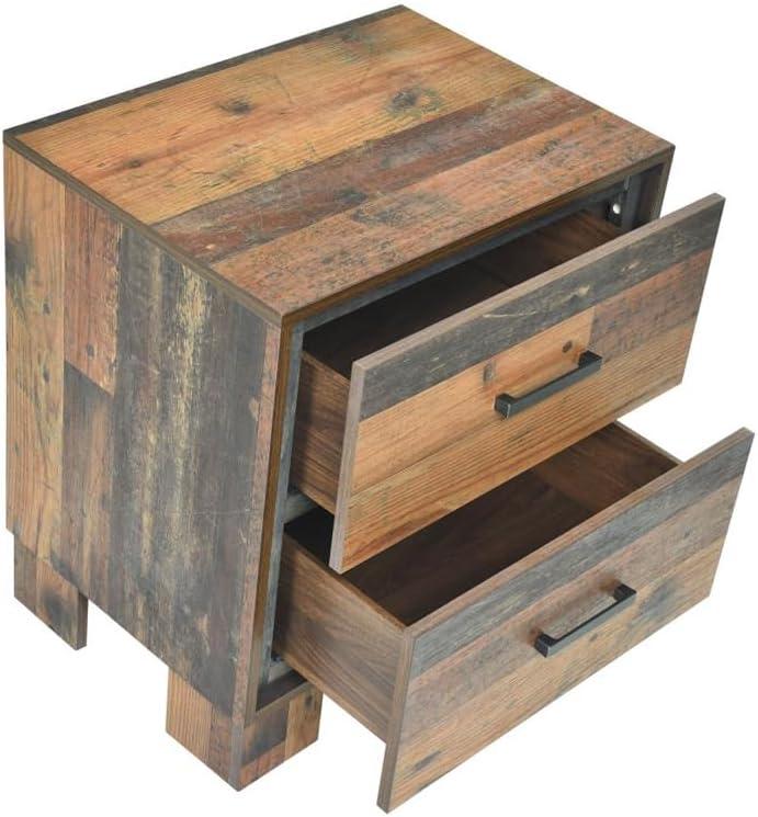 Sidney 2-drawer Nightstand Rustic Pine