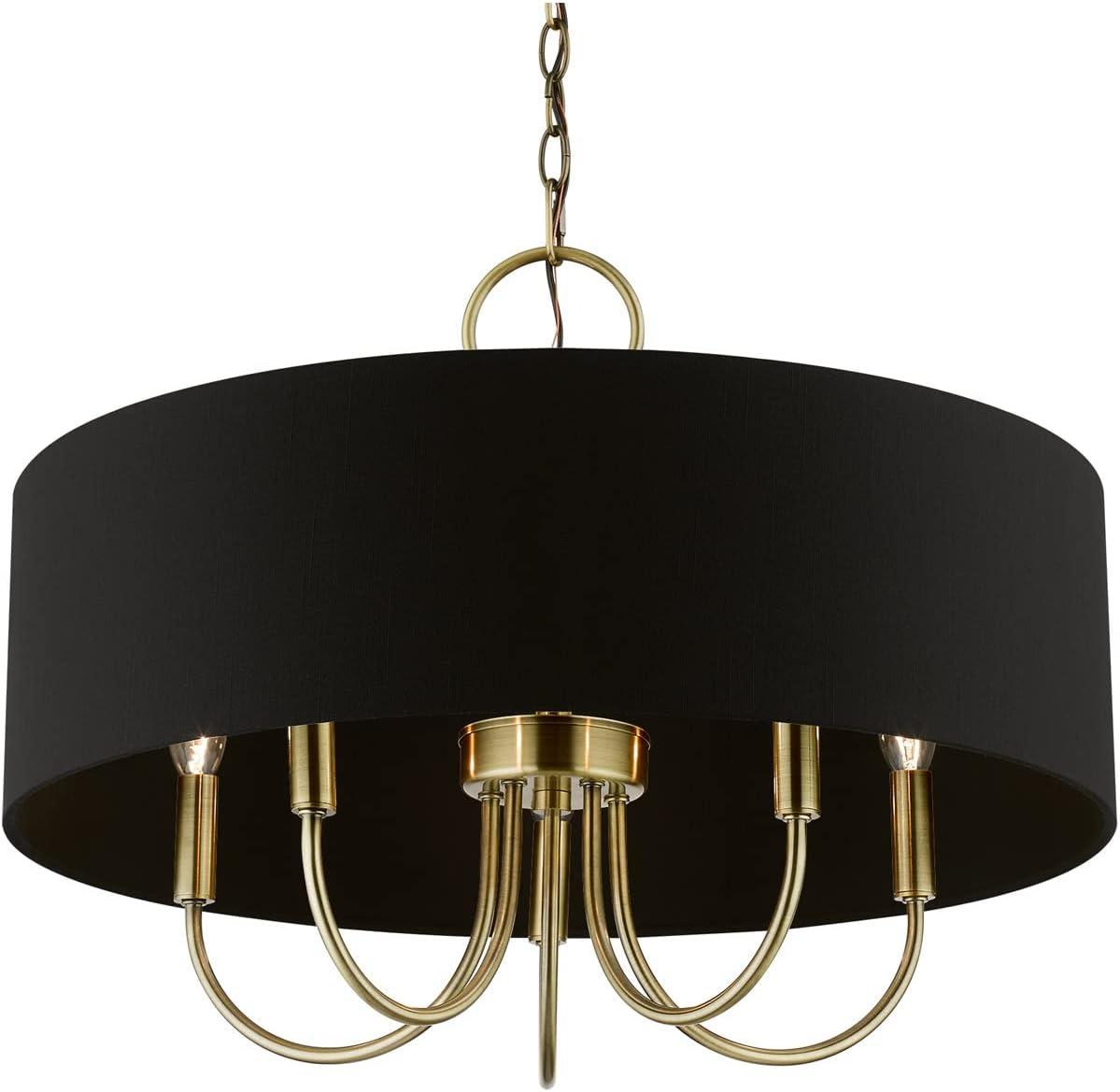 Livex Lighting Huntington 5 - Light Pendant in  Antique Brass