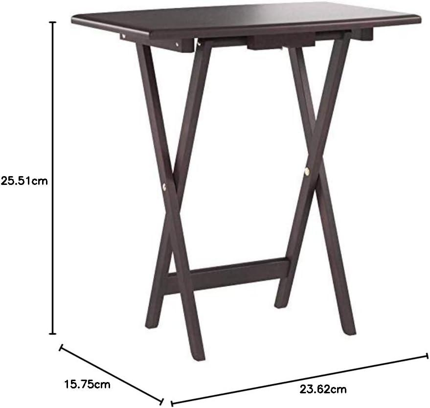 Dylan Espresso Wood 5-Piece Snack Table Set