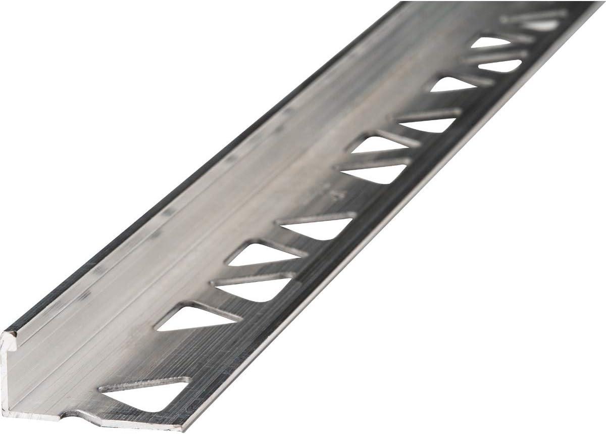 M-D Building Products 31398 1/2 in. x 96 in. Mill Aluminum Tile Edge