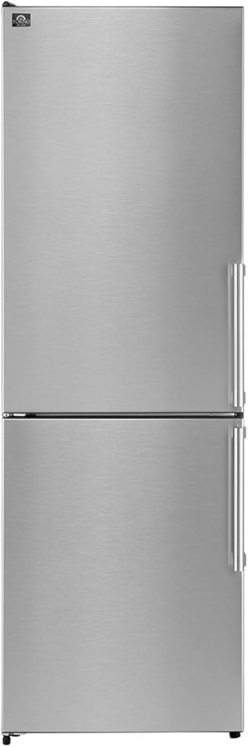 Guardia 46.8-Inch Side-by-Side Bottom Freezer Refrigerator Stainless Steel, 21.6 cu.ft.