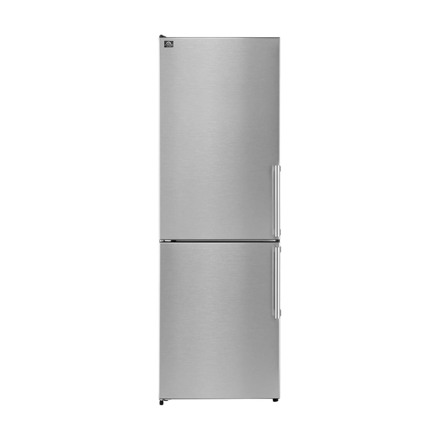 Guardia 46.8-Inch Side-by-Side Bottom Freezer Refrigerator Stainless Steel, 21.6 cu.ft.