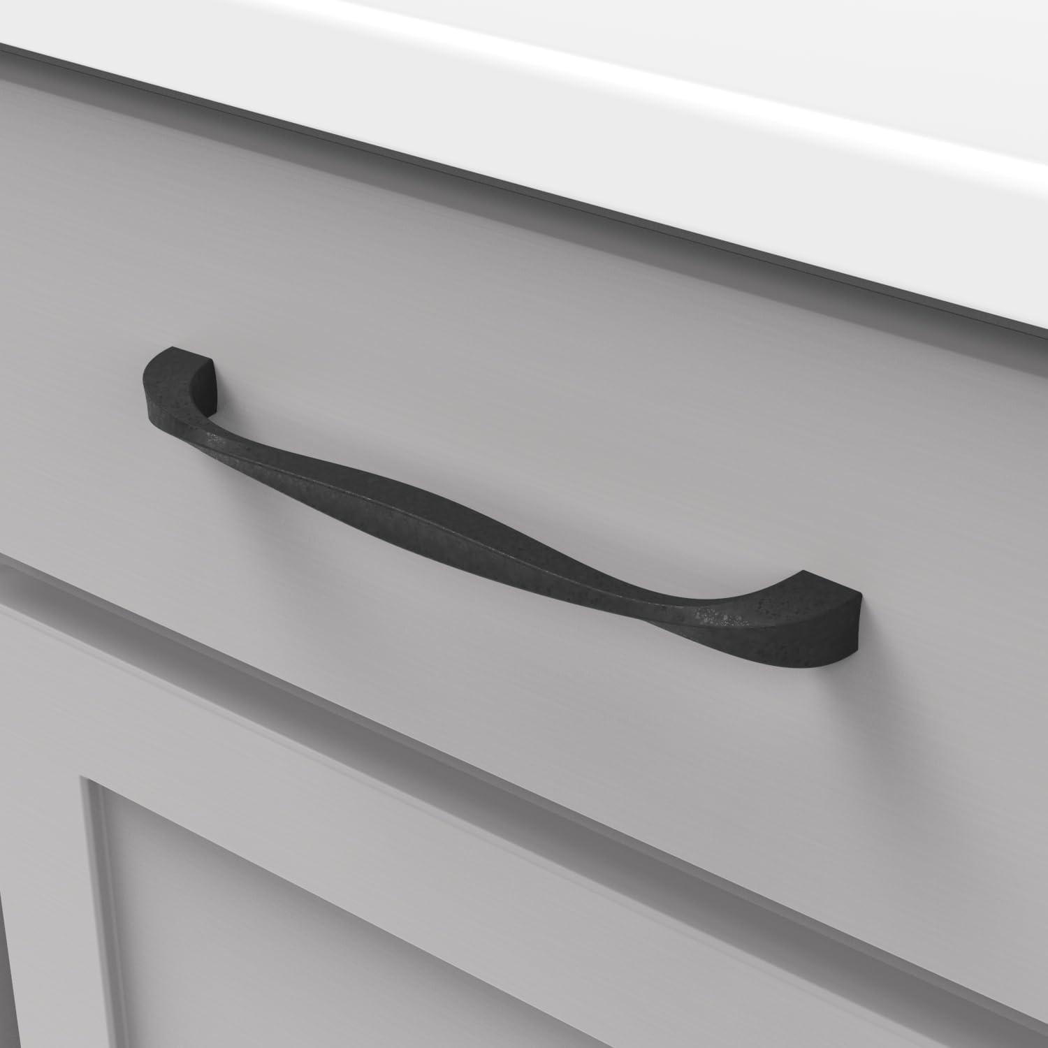 Twist Kitchen Cabinet Handles, Solid Core Drawer Pulls for Cabinet Doors, 7-9/16" (192mm)