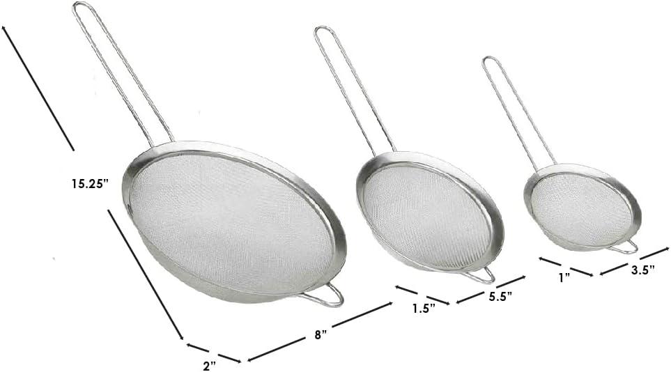 Home Basics 3-Piece Mesh Strainer Set