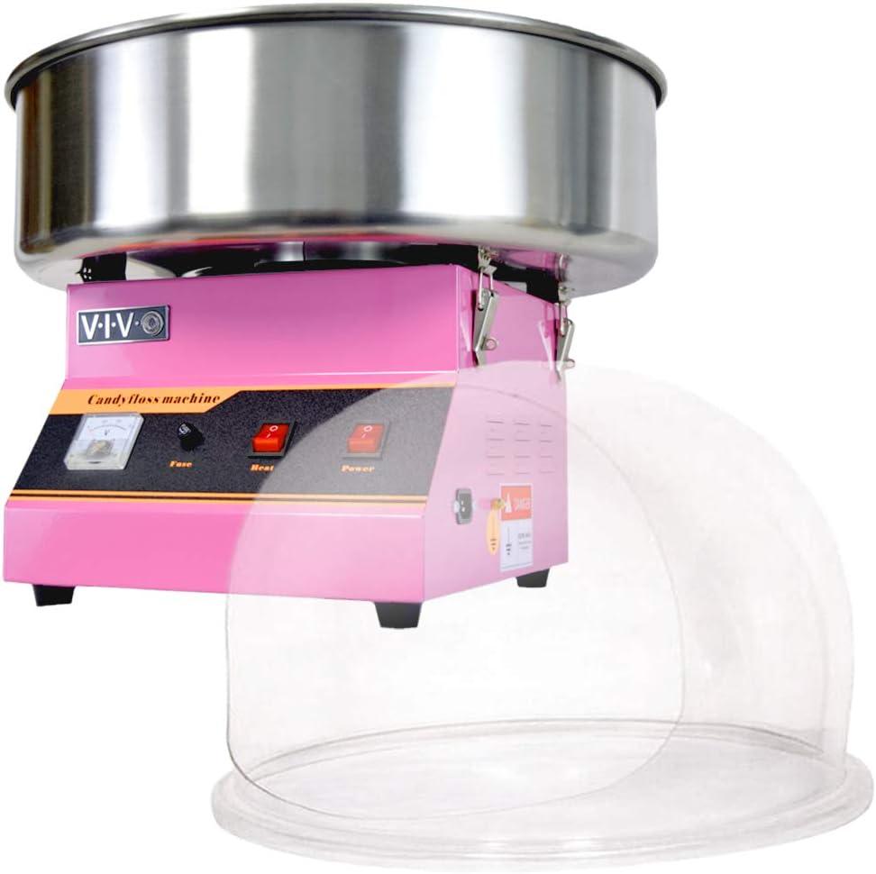 Vivo Electric Commercial Cotton Candy Machine with Bubble Shield