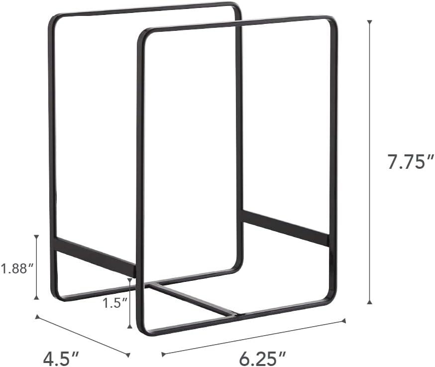 Yamazaki Home Plate Rack/Dish Stand/Dish Storage/Plate Holder, Large, Steel, Large