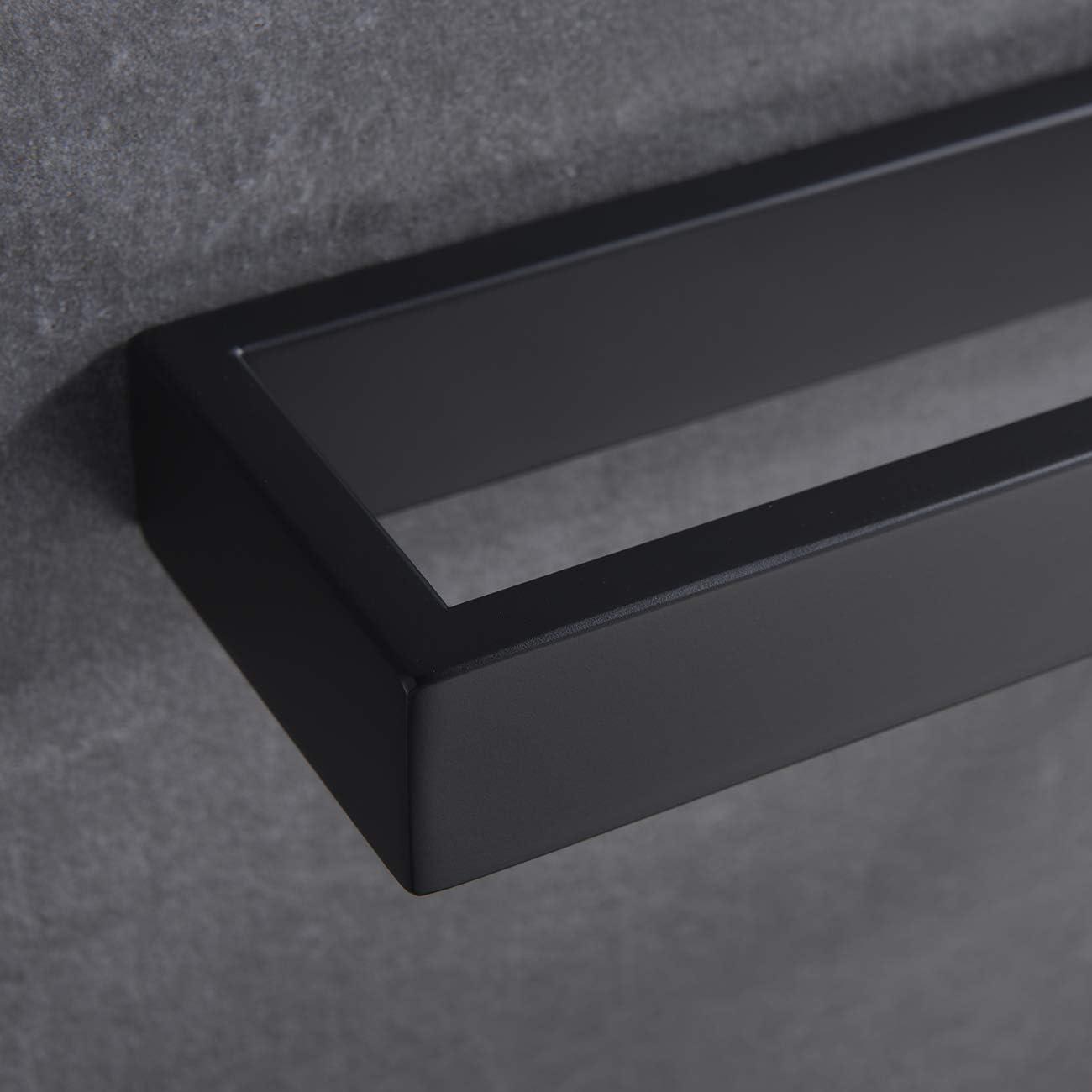 Matte Black Stainless Steel Wall Mounted Towel Bar