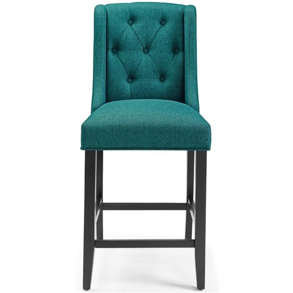 Modway Baronet Tufted Button Upholstered Fabric/Faux Leather Stool