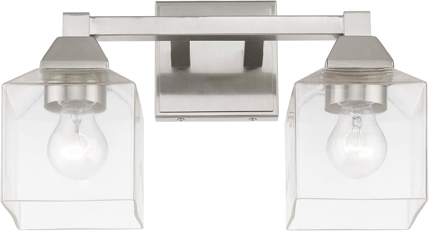 Livex Lighting Aragon 2 - Light Vanity in  Brushed Nickel