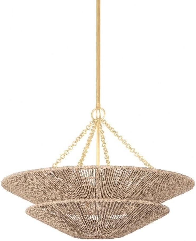 Anaya Chandelier - Natural / 30" Dia