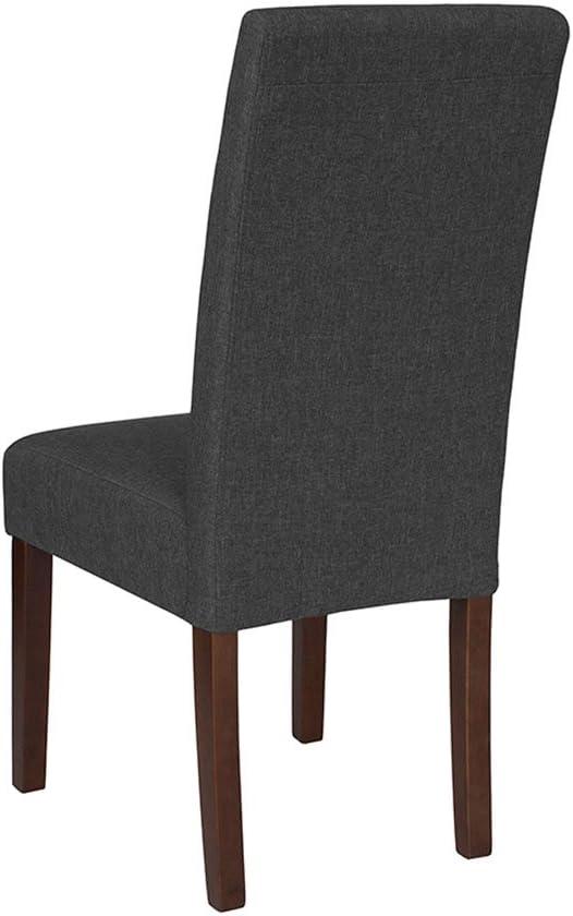 Flash Furniture Greenwich Series Upholstered Panel Back Mid-Century Parsons Dining Chairs