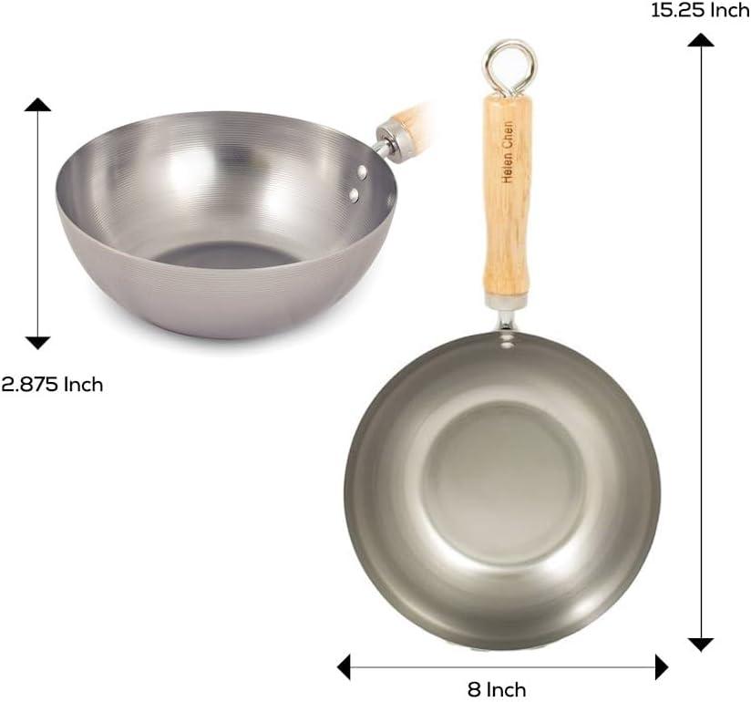 Helen’s Asian Kitchen Wok, Carbon Steel, 8-inch