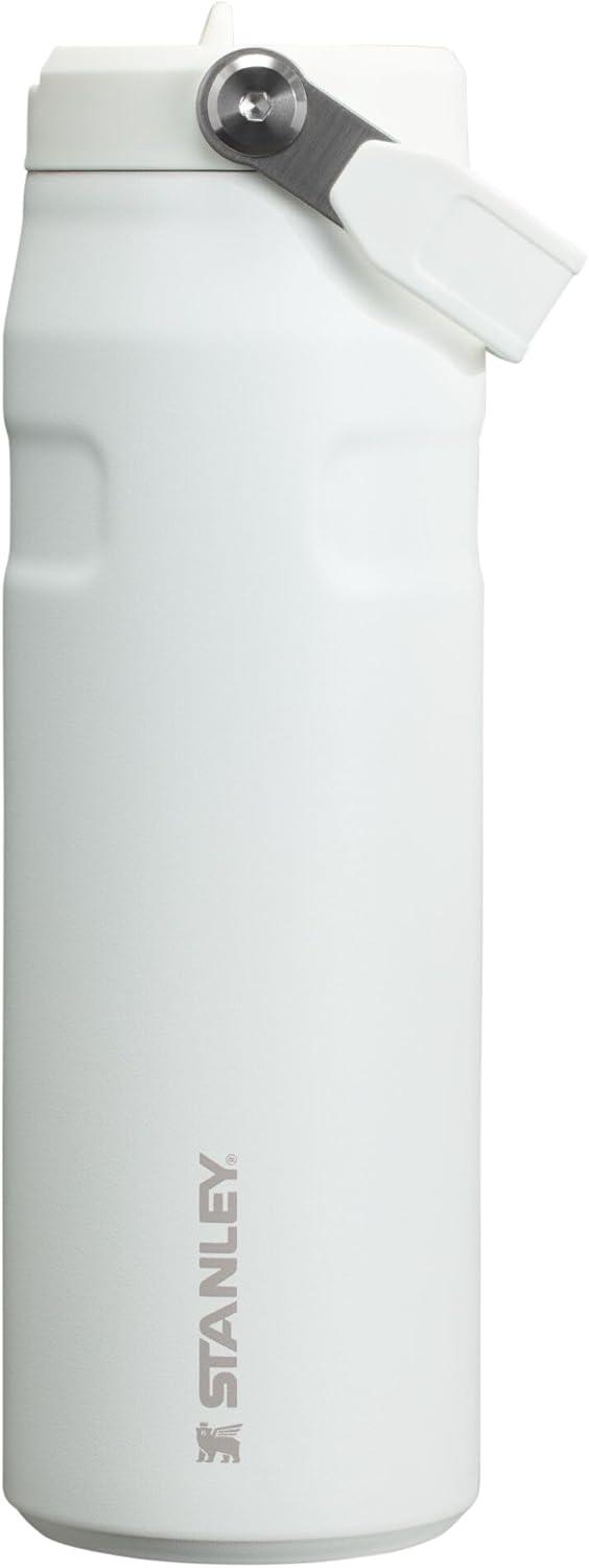 Stanley 24oz IceFlow Aerolight Stainless Steel Water Bottle with Flip Straw 2.0 - Frost: Portable Drinkware, Plastic Lid